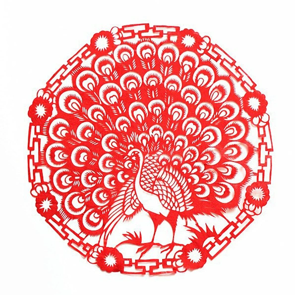 20 cm peacock with tail open