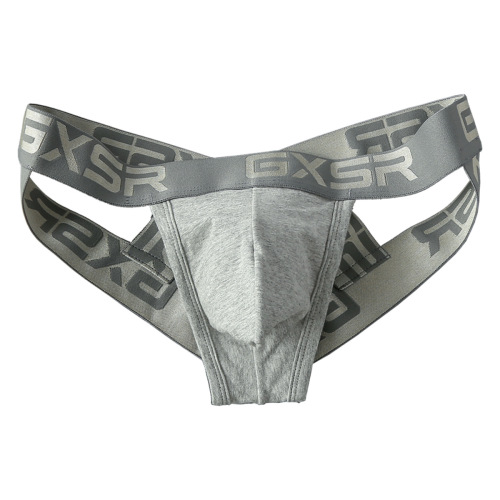 New Product Men's A-Style Cotton Sexy Classic Design Cross Double D-Gap Post-Hole Low-Waist Triangle Pants