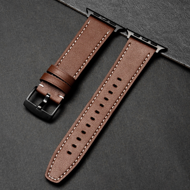 Adecuado para Huawei banda de reloj GT banda de reloj Apple banda de reloj liso de cuero de microfibra de liberación rápida banda de reloj