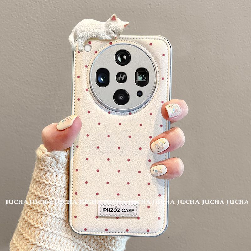oppofindx8s 携帯電話ケース、ハイエンドのオールインクルーシブ findx8 ダウンジャケット携帯電話ケース、眠っている子猫に適しています。|undefined