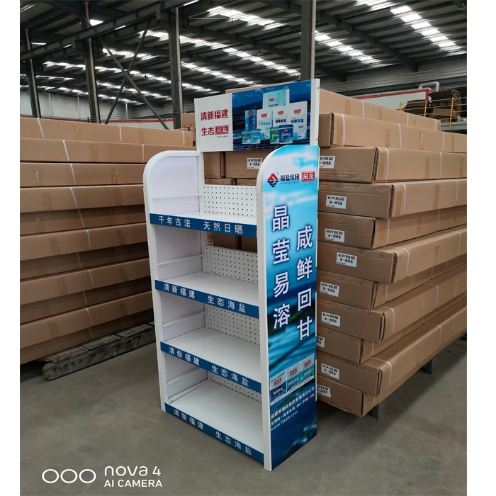 食盐货架中盐雪天盐福盐展示货架盐业公司陈列货架食品超市小货架