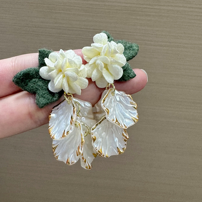 森系小清新灵动少女花卉耳饰精致灵动超仙百搭气质耳饰ins风耳环|undefined