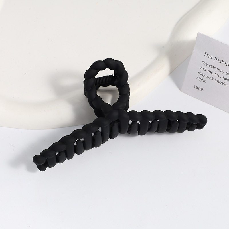 Amazon Venta caliente Frosted clip grande geométrica trasera horquilla elegante temperamento tiburón clip de alto grado tocado