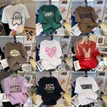 夏季摆摊赶集跑江湖10元模式新款短袖t恤女装大码宽松百搭上衣T恤