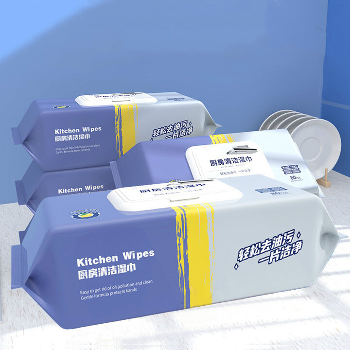 Kitchen Wipes Powerful Cleaning Large Package to Remove Oil Stains Extra Large Household Special Wipes Disposable Rags