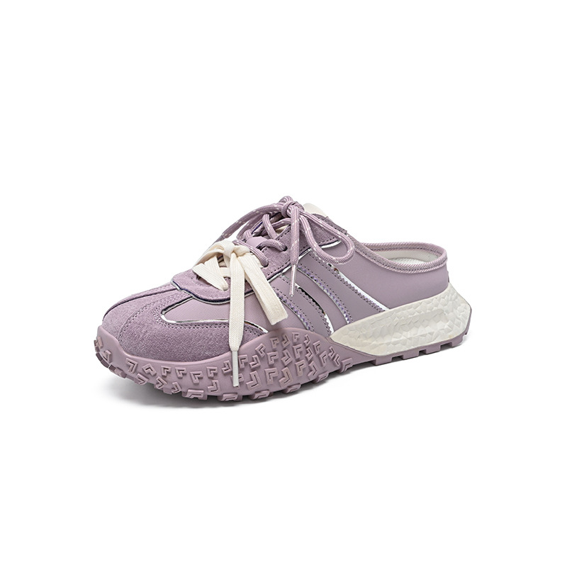 Dép sandal nữ xỏ ngón đế bệt phong cách thể thao Đức Huấn — KS110T Màu tím