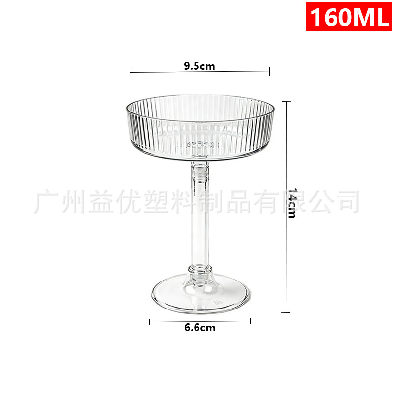 Copa de Champaña Desechable de Plástico Transparente Desmontable para Fiestas image 42