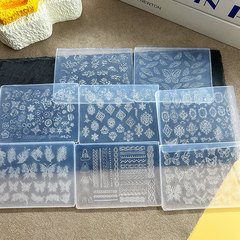 ins新款网红美甲立体浮雕雕花复古欧式西米亚DIY美甲装饰高透模具