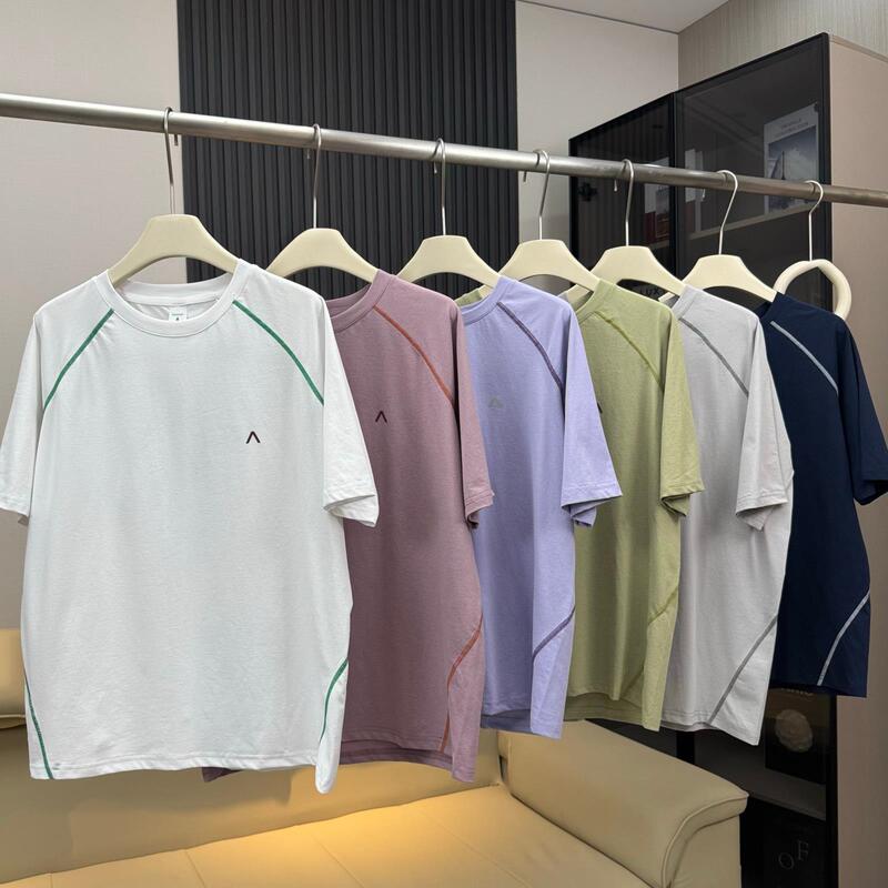 Kemi Ai Jiao Jia! Outdoor Mountain-Style Couple's Lightweight, Breathable, Sweat-Absorbent, Color-Blocking Cycling Sports Quick-Dry Short-Sleeve T-Shirt Kemi Ai Jiao Jia! Outdoor Mountain-Style Couple's Lightweight, Breathable, Sweat-Absorbent, Color-Blocking Cycling Sports Quick-Dry Short-Sleeve T-Shirt