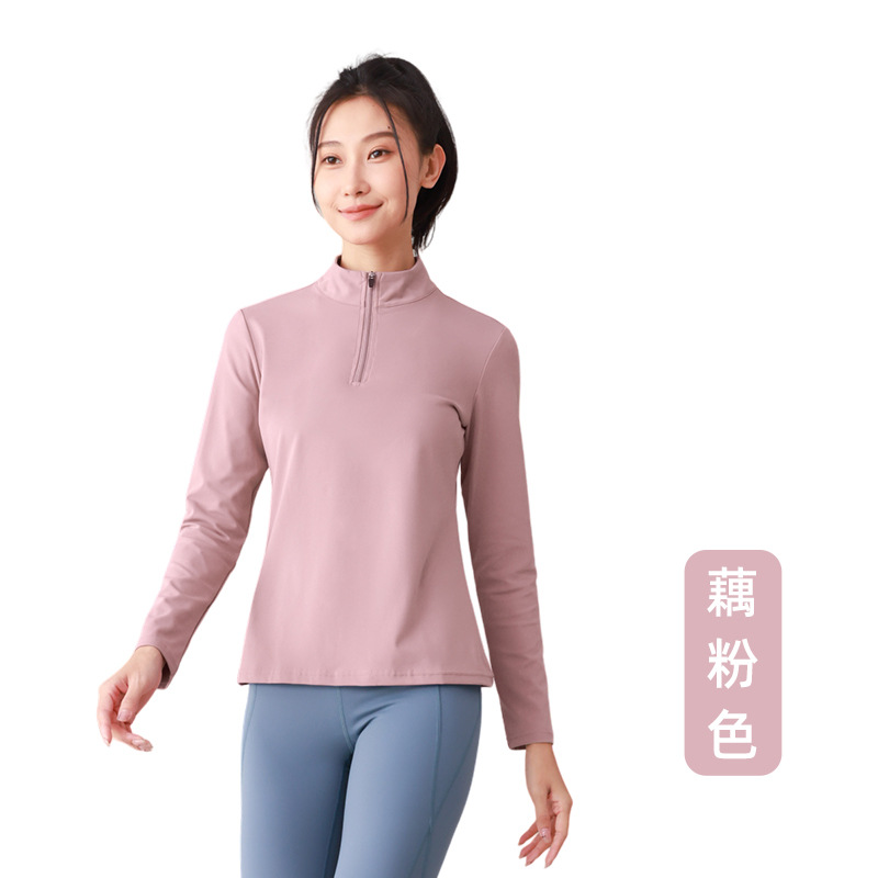 Ropa de yoga de primavera para mujer, tops de fitness de manga larga, nueva ropa de correr de secado rápido, ropa deportiva de entrenamiento ajustada para mujer, en stock