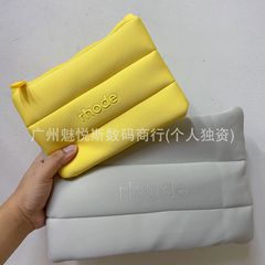 工厂价现货rhode海莉Hailey skin化妆包毛绒化妆包