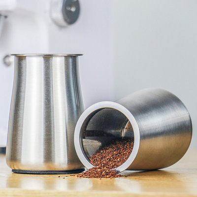 咖啡筛粉器304不锈钢咖啡磨豆机接粉器手冲细粉筛粉过滤罐闻香杯|ru