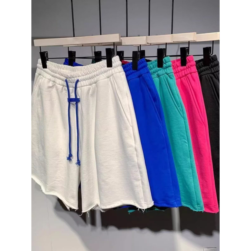 Youth Fashion Mid-Calf Drawstring Shorts Loose Fit 5-Pocket Casual Athletic Teen Boys Summer Streetwear_viptrois.com