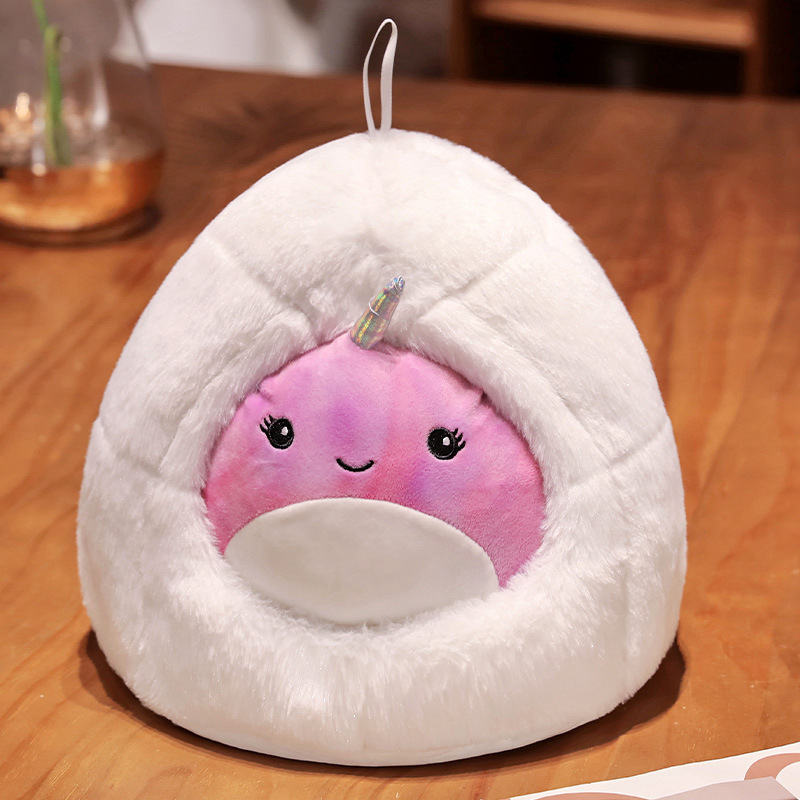 Pingüino nido muñeca juguetes de peluche lindo arco iris unicornio muñeca ballena muñeca de tela regalo para niños