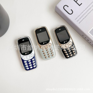 Q3308pro cross-border mini bluetooth three card multi-function machine color screen camera button straight plate spare small mobile phone