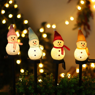 Snowman Solar Landscape Light Lawn Light Garden Set Christmas Light Outdoor Light String Decoration Waterproof Grass Light
