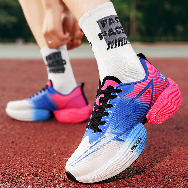 2025 spring running shoes professional sports training students physical examination body side shock absorption leisure sneaker male