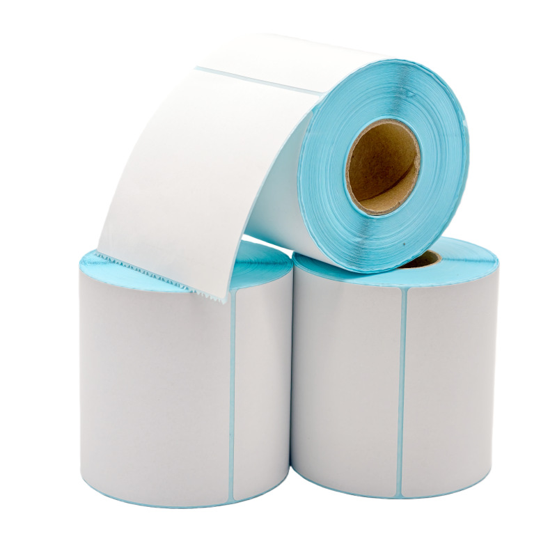 Papel de etiqueta térmica anti-triple en stock 1001005030 papel de impresión de código de barras autoadhesivo transfronterizo e correo baomian papel único