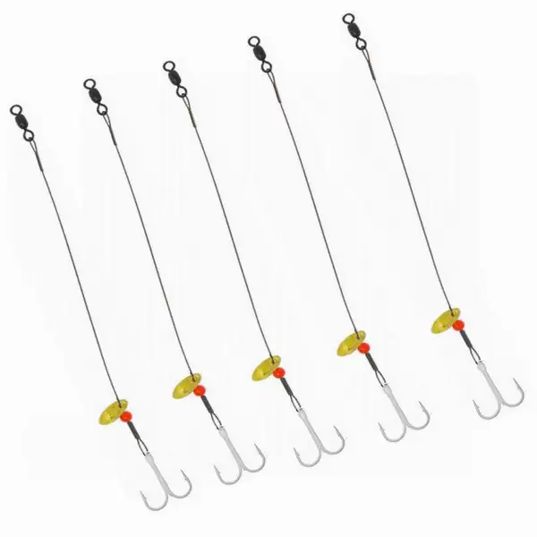 49-Strand Plastic-Coated Steel Wire with Sequins, Three-Hook Ice Fishing Lead Line Machine