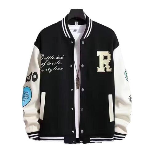 Men's Autumn/Winter Outerwear Trendy Brand Ins Baseball Jacket Casual Versatile Korean Style Trendy Hong Kong Style Student Loose Sports Jacket