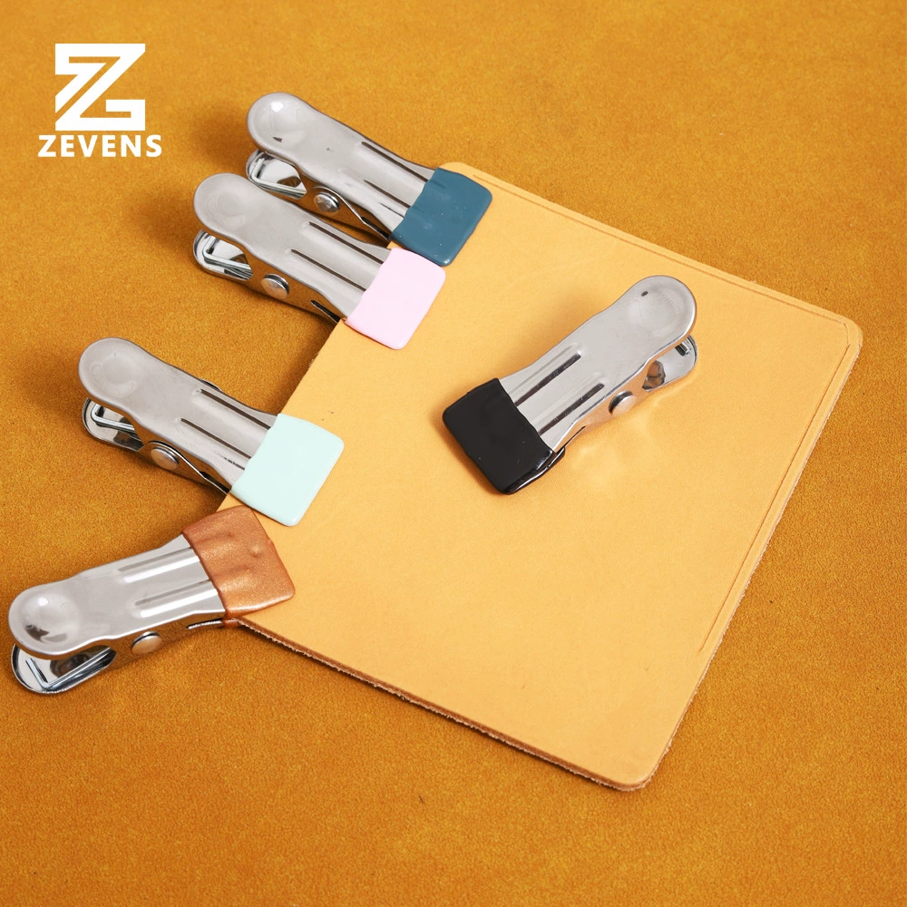 Окунающая головка кожаный бесшовный зажим из нержавеющей стали ручной работы DIY кожаная ткань фиксированный зажим без маркировки Хороший зажим