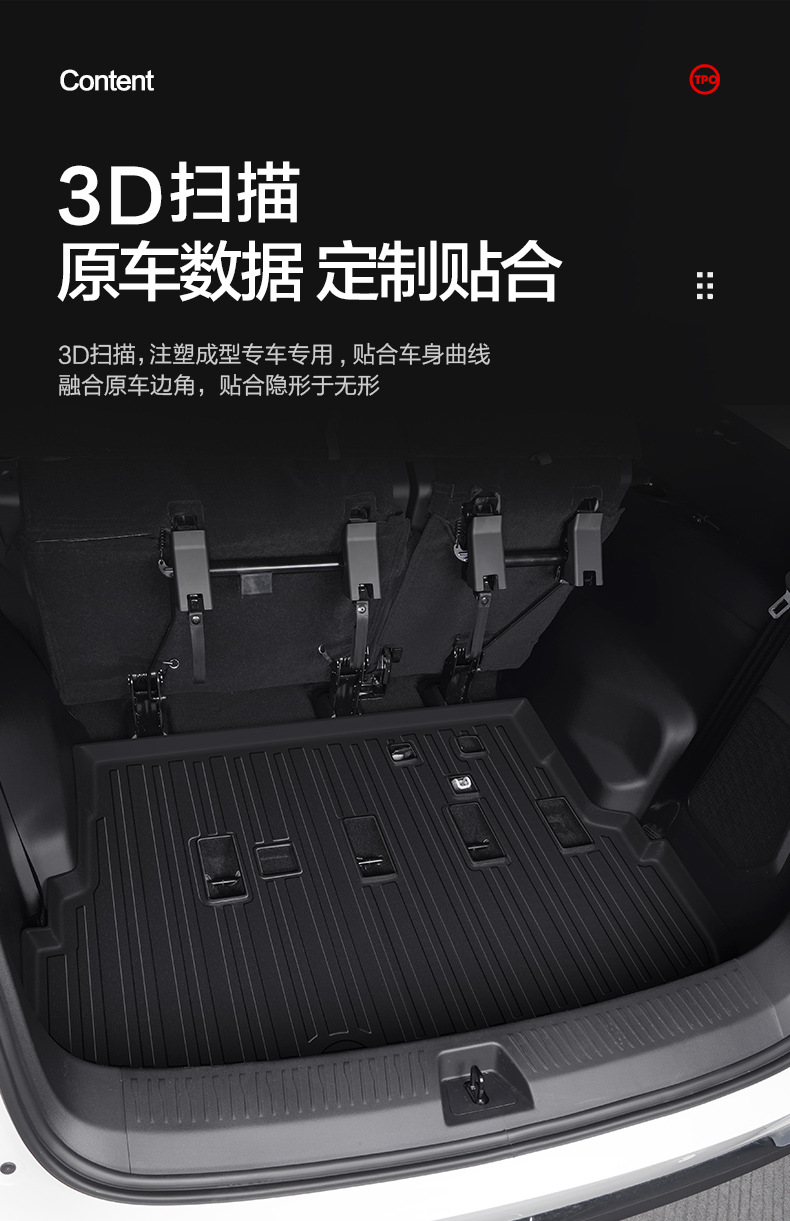 Wuling Jiachen Trunk Mat Car Interior Modification Accessories Special Interior Supplies Upgrade TPE Trunk Mat