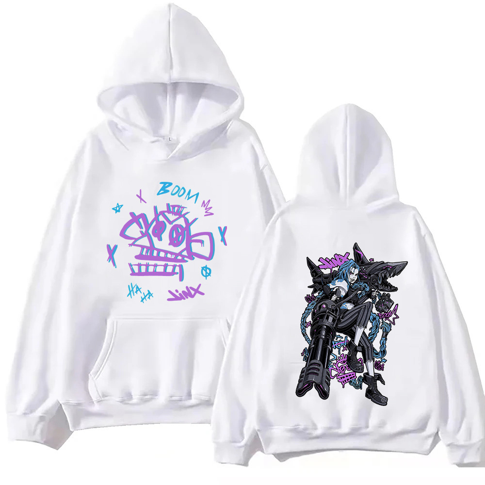 Arcane-Jinx Graphic Print Sweatshirt Women Tracksuit Sudader