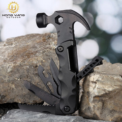 Multifunctional claw hammer stainless steel multifunctional pliers hammer outdoor multipurpose combination tool installation floor nail hammer wholesale