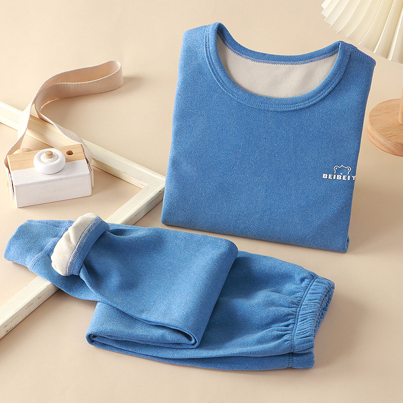 Nuevos trajes de ropa para niños, ropa de otoño para niños, pantalones largos, trajes de otoño e invierno de Derong, ropa interior de base para niñas