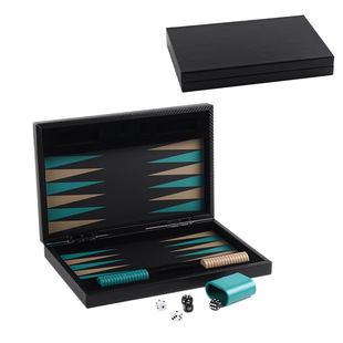 15inch Leather Backgammon Board Pu Magnetic Chess Box Puzzle Game Chess Box Manufacturer Customization