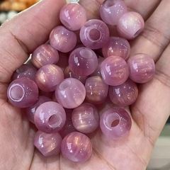 12mm大孔樹脂金円珠雲樹脂散珠は猫眼珠DIY手作りビーズ部品卸売りに似せています。