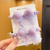 Children's hairgrip with bow, elastic hair accessory, hair rope, wholesale