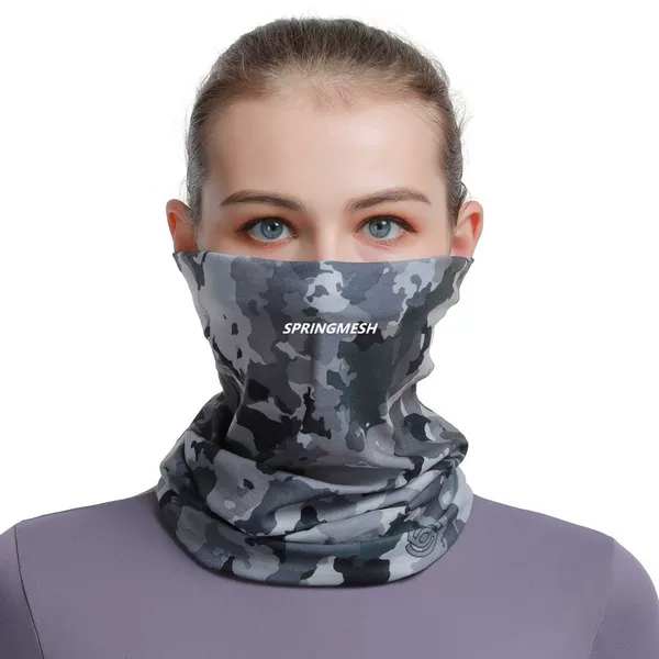 Camouflage dust-proof face mask, essential anti-smog mask and face towel for outdoor cycling, camouflage civilian neck scarf and hood