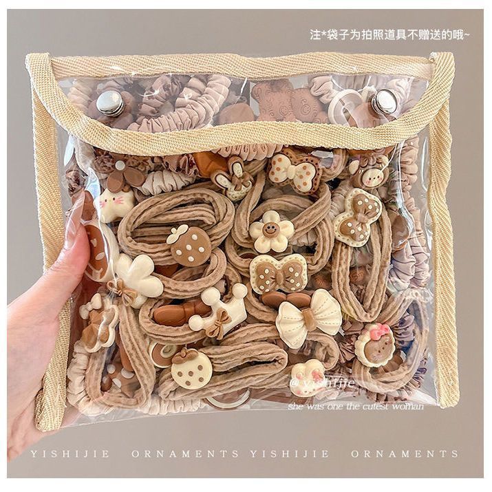 宝宝拇指发圈糖果色发饰高弹力头绳森系爱心发绳韩系百搭皮筋甜美|undefined