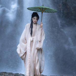【•Zhuoyou】Original Song Dynasty Style Cotton and Linen Wide-Sleeve Cross-Collar Long Shirt and Sleeveless Top Spring/Summer Thin Three-Piece Hanfu Set