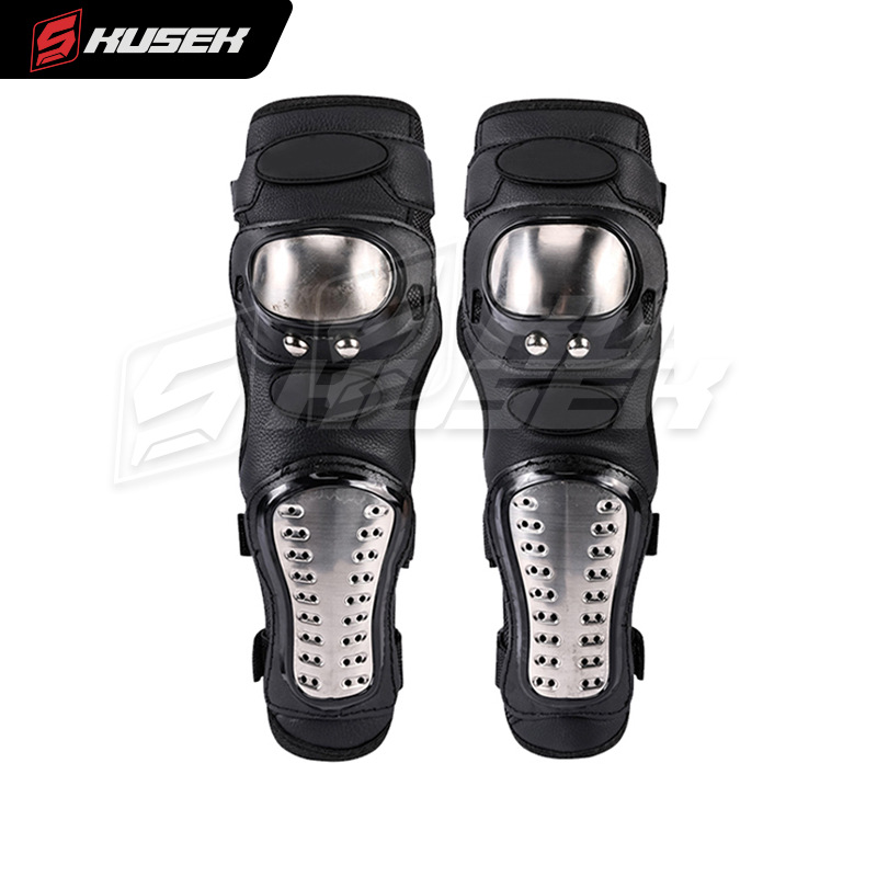 KUSEK motocicleta rodilla protector codo protector anticaída jinete equipo de montaje a prueba de viento calentamiento pierna protector rodilla protector