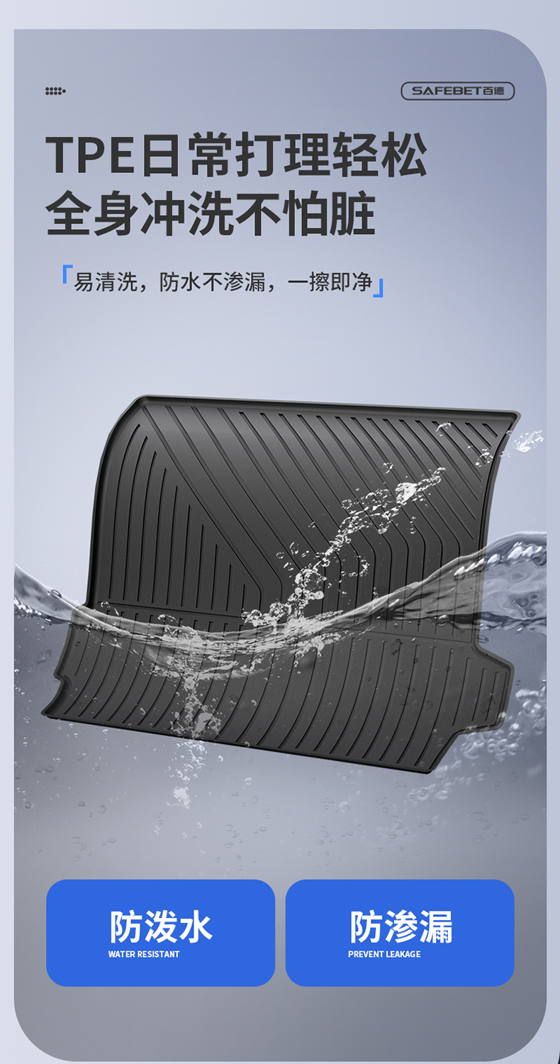 BMW X1 IX1 X3L IX3 Series X4 Series X5LX7M2 Series M3M4I3I5 2 Series 5 Series 7 Series TPE trunk mat