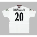 98-99 White Man L Away Short Sleeve + #20 + Armband