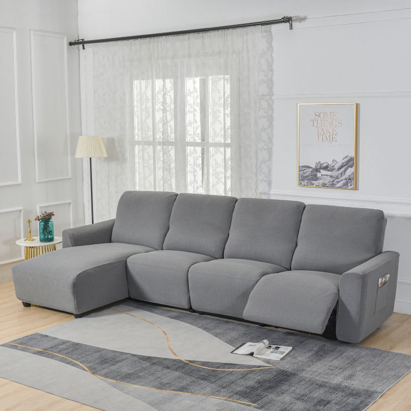 Cross-border Stretch Corn Fleece Chivas Sofa Cover First Class Recliner Cover Electric Rocking Chair Split Sofa Cover