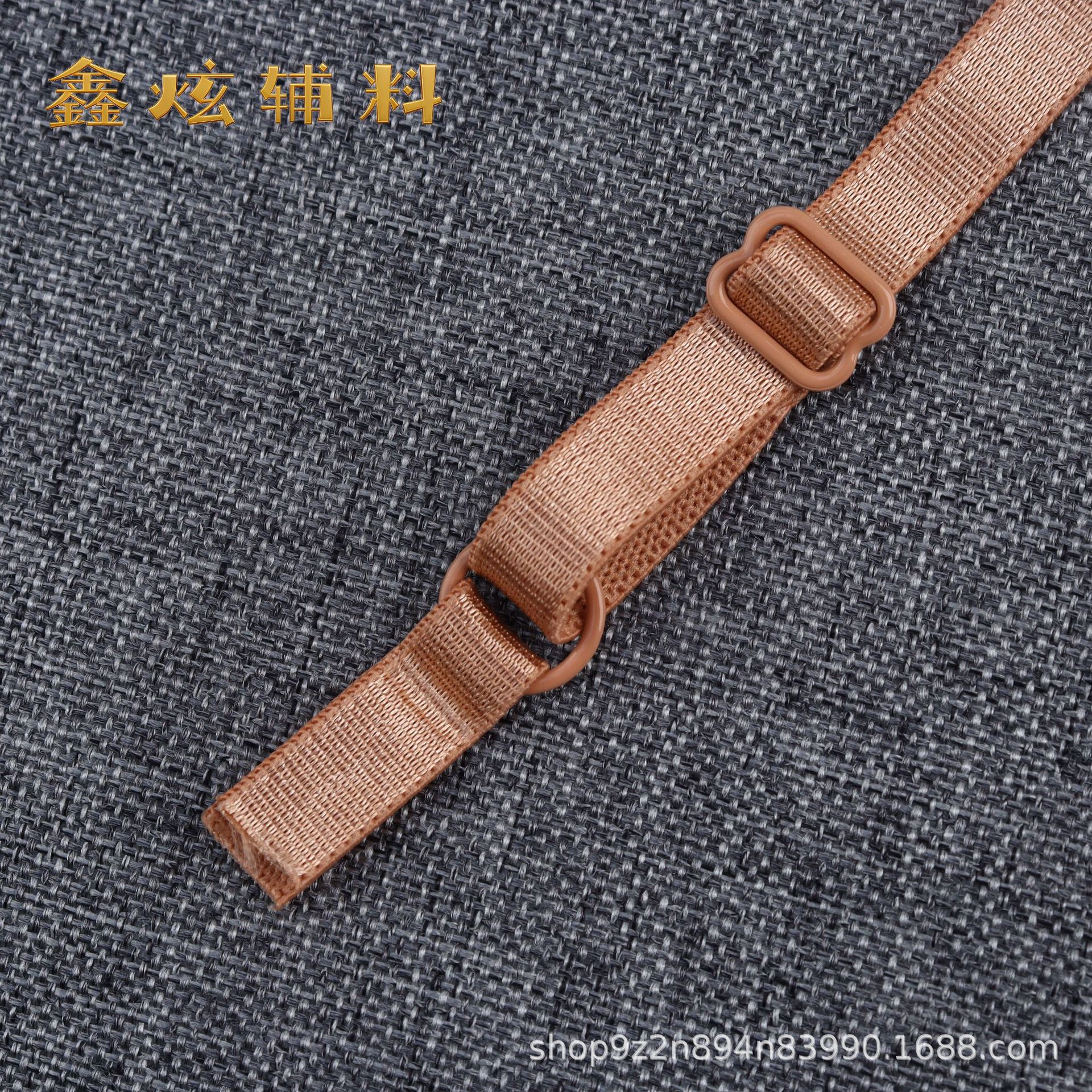 (고무 코팅 버클) 폭 1.0cm*24 길이, 진한 노란색(6810 모델 A22)*싱글