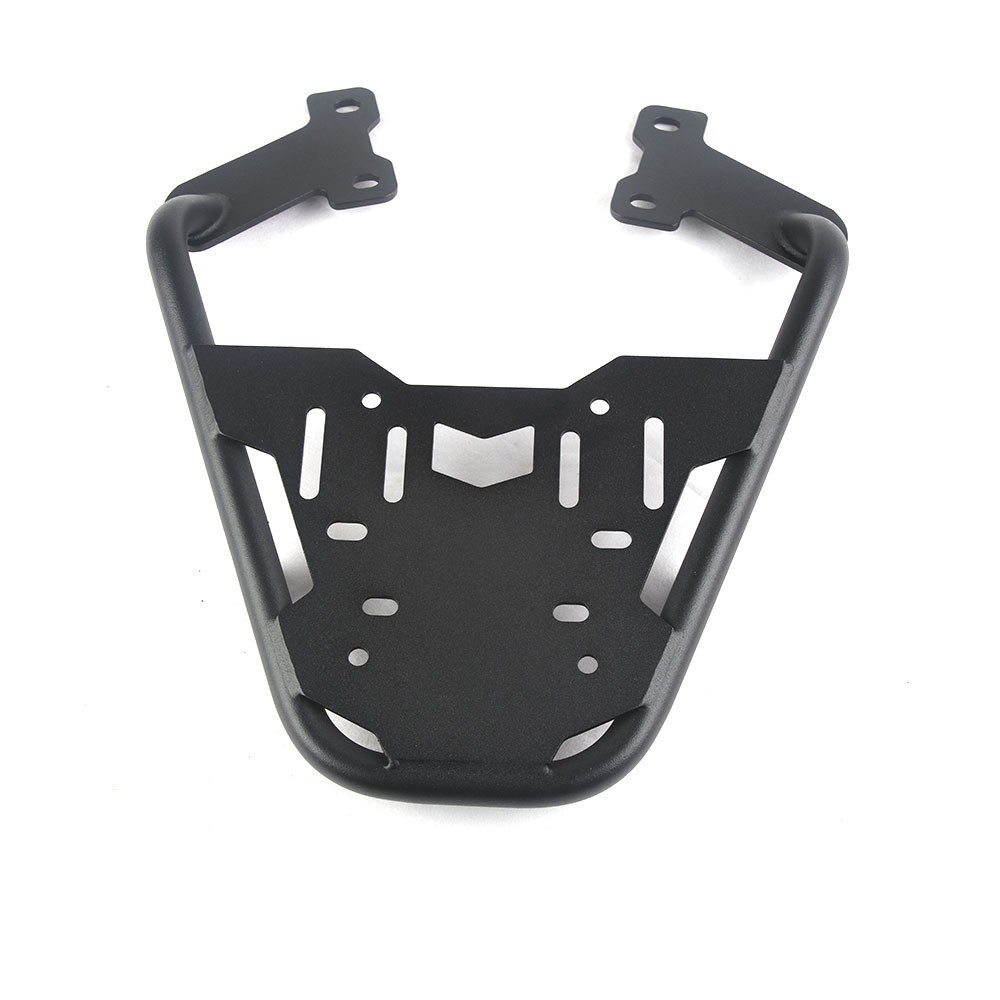 Aplicable a CB400X / CB500X modificación de la motocicleta trasera trasera de acero inoxidable negro estante trasero de equipaje universal
