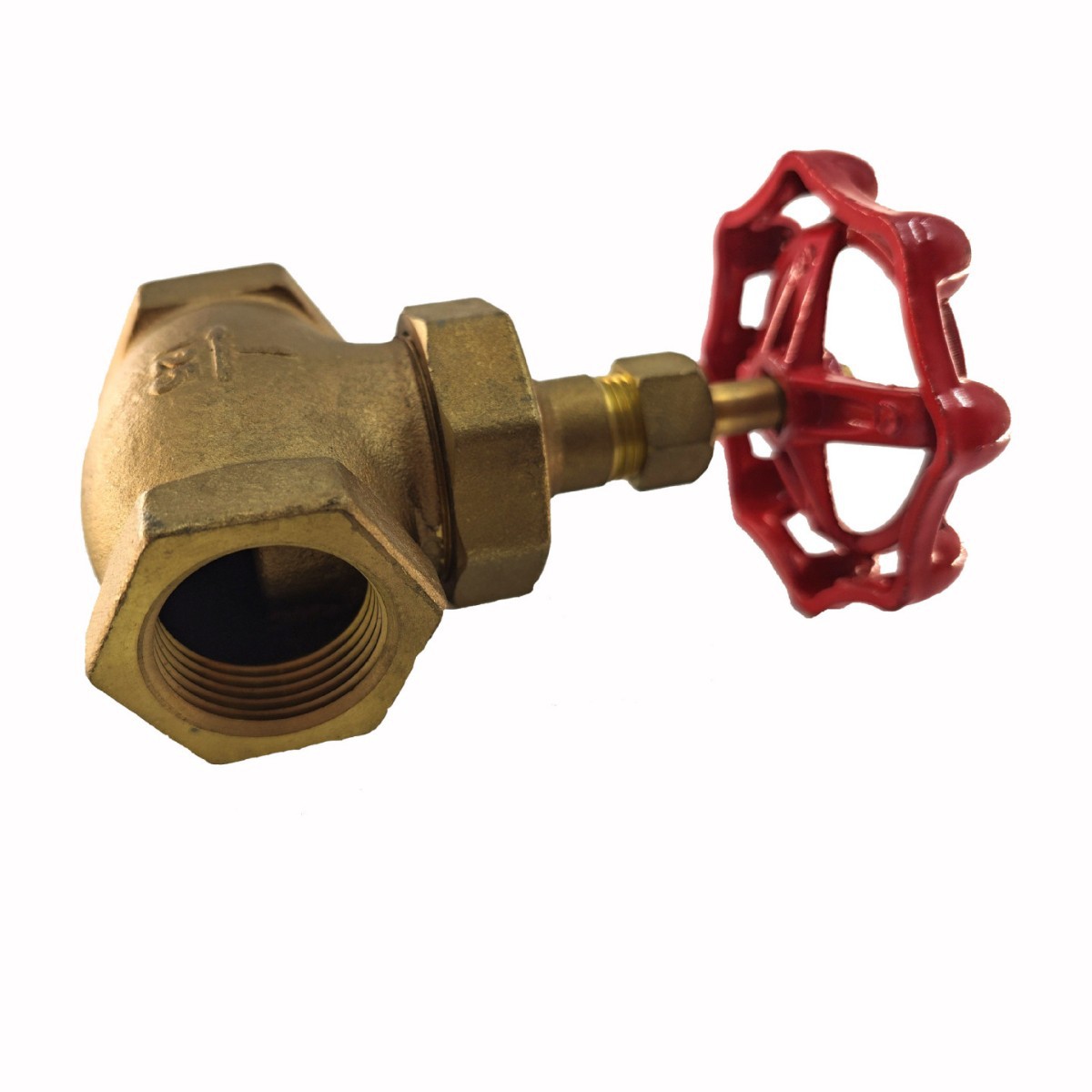 日式铜截止阀铝手轮软密封4分