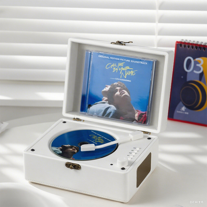 Fever CD Player | 音蔚 Car CD player - quiet-white-suitcase-stylecd-bluetoothdual-speaker-stereo