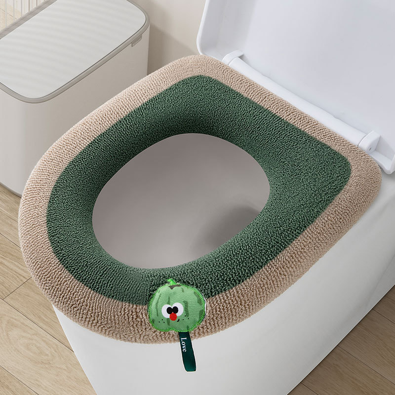便器座布団家庭用便器座布団四季通用座布団セット冬に手を厚くする便器カバー|undefined