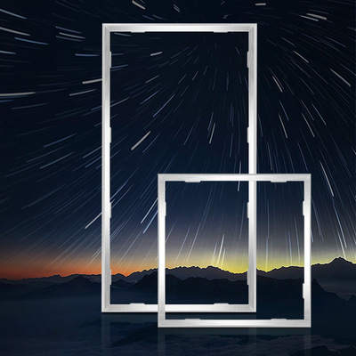 集成吊顶转换框 平板灯浴霸转接框明装暗装石膏板LED铝合金边框|ms