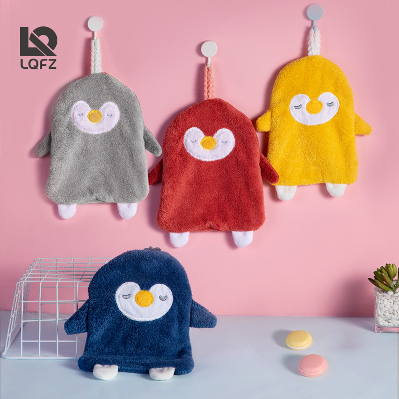 Fábrica personalizada toallas de coral creativas colgantes lindas toallas de toallas de toallas de absorción de agua espesar para el hogar