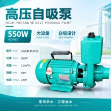 家用自吸泵铜芯电机220V/380V高压清水泵大流量高扬程自来水增压