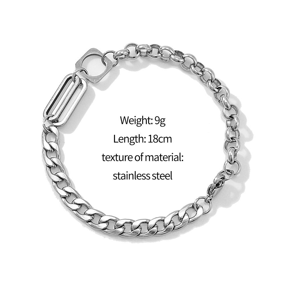 Bracelets Classification Fashion Geometric Titanium Steel Chain Men's Bracelets Men's Chain Bracelets