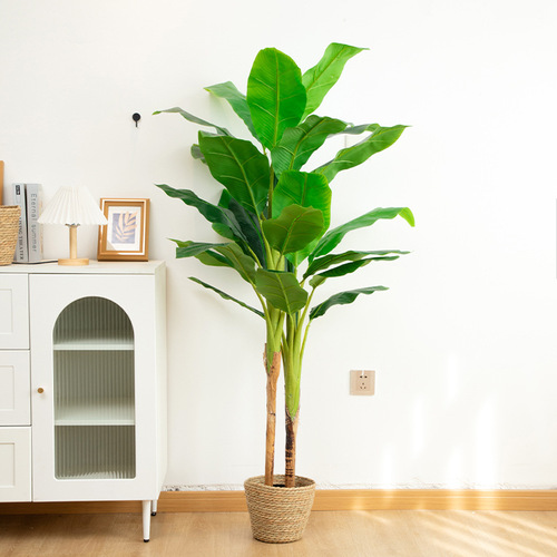 Simulation tree large fake tree indoor and outdoor decorative plant ornaments potted bonsai simulation decorative window ornaments