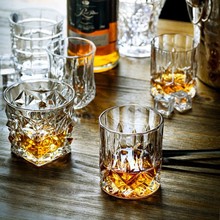 创意水晶玻璃威士忌杯洋酒杯四方杯白兰地杯水杯酒吧KTV啤酒杯